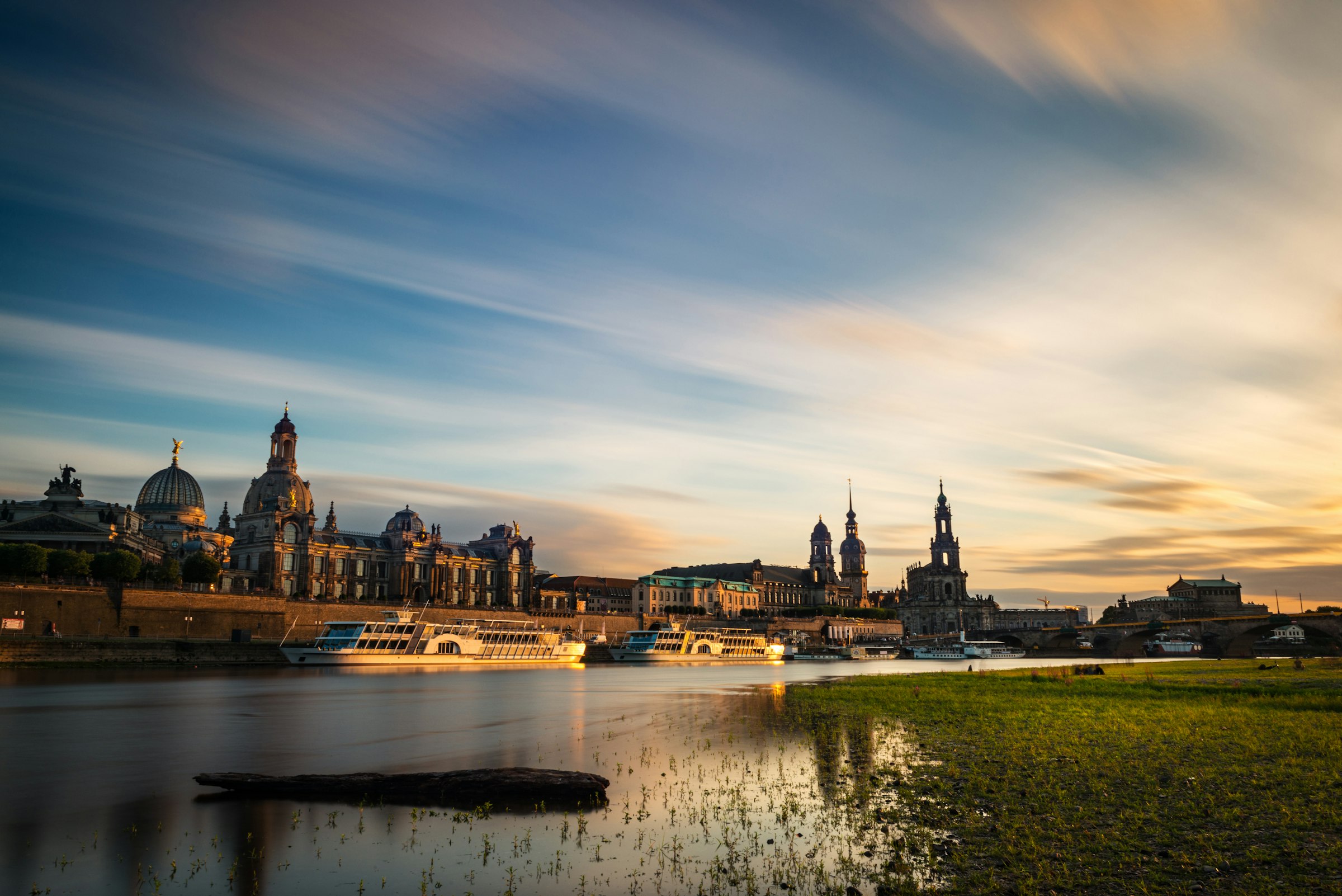 Dresden bei Sonnenuntergang